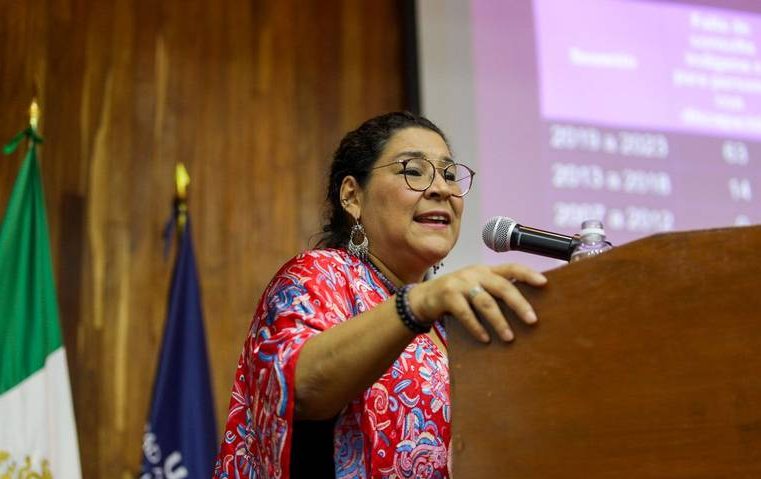 Lenia Batres defiende la “democratización del Poder Judicial” en SLP