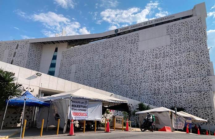 En paro, trabajadores del poder judicial federal en SLP