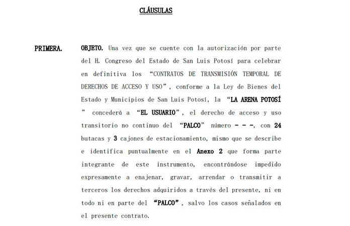 Sin permiso legislativo, Gobierno del Estado ofrecen palcos de la nueva Arena Potosí