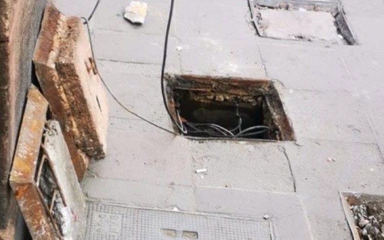 Robo de cable afecta sistema de alumbrado en el Centro Histórico