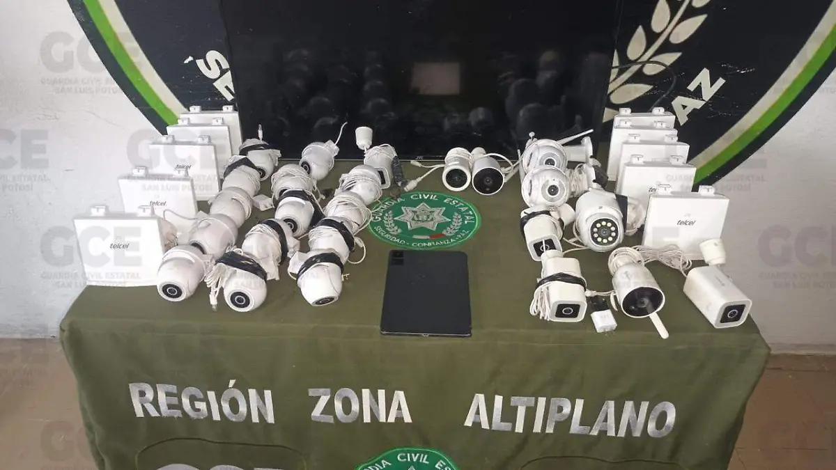 En menos de dos meses de este año, decomisaron 37 cámaras de vigilancia al servicio del crimen en SLP