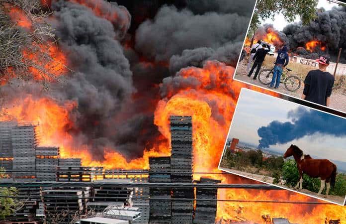 Impacta hasta a San Luis, un enorme incendio registrado en Soledad